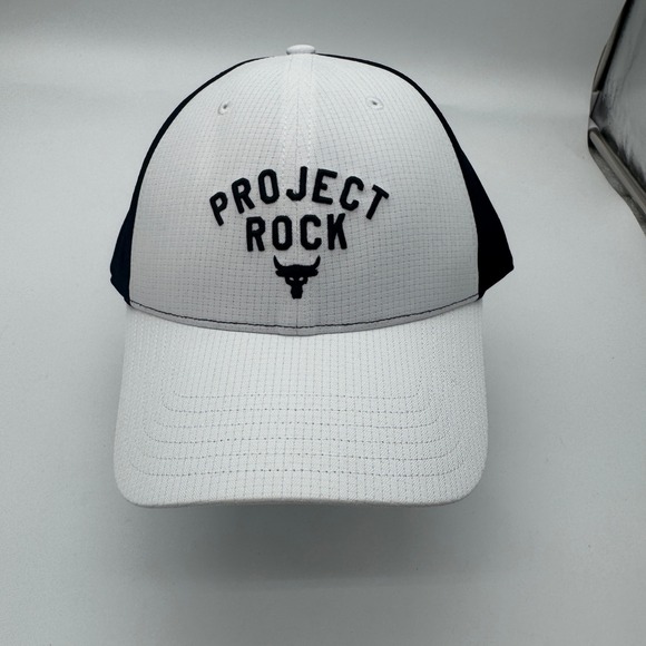 Under‎ Armour Project Rock Trucker Hat Mens Snapback Training Cap OSFM NEW - Picture 1 of 7